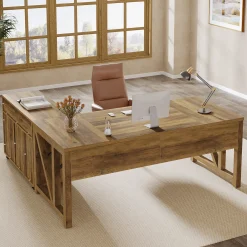 L-Shaped Executive Desk, 63