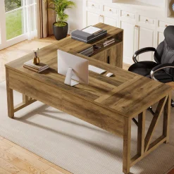 L-Shaped Executive Desk, 63