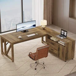 L-Shaped Executive Desk, 63