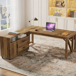 L-Shaped Executive Desk, 63