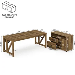 L-Shaped Executive Desk, 63