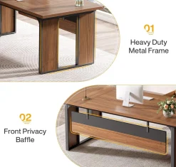 L-Shaped Executive Desk, 63