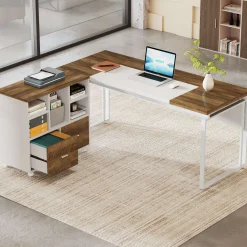 L-Shaped Executive Desk, 63