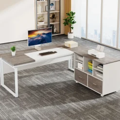 L-Shaped Executive Desk, 63