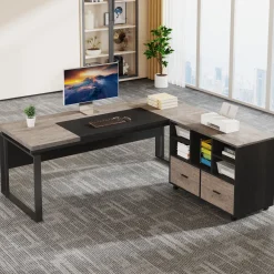 L-Shaped Executive Desk, 63