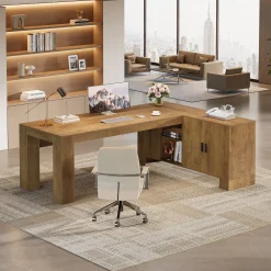 L-Shaped Executive Desk, 78