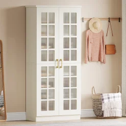 Modern Shoe Cabinet, 8-Tier Shoe Storage Racks With Adjustable Shelves