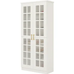 Modern Shoe Cabinet, 8-Tier Shoe Storage Racks With Adjustable Shelves