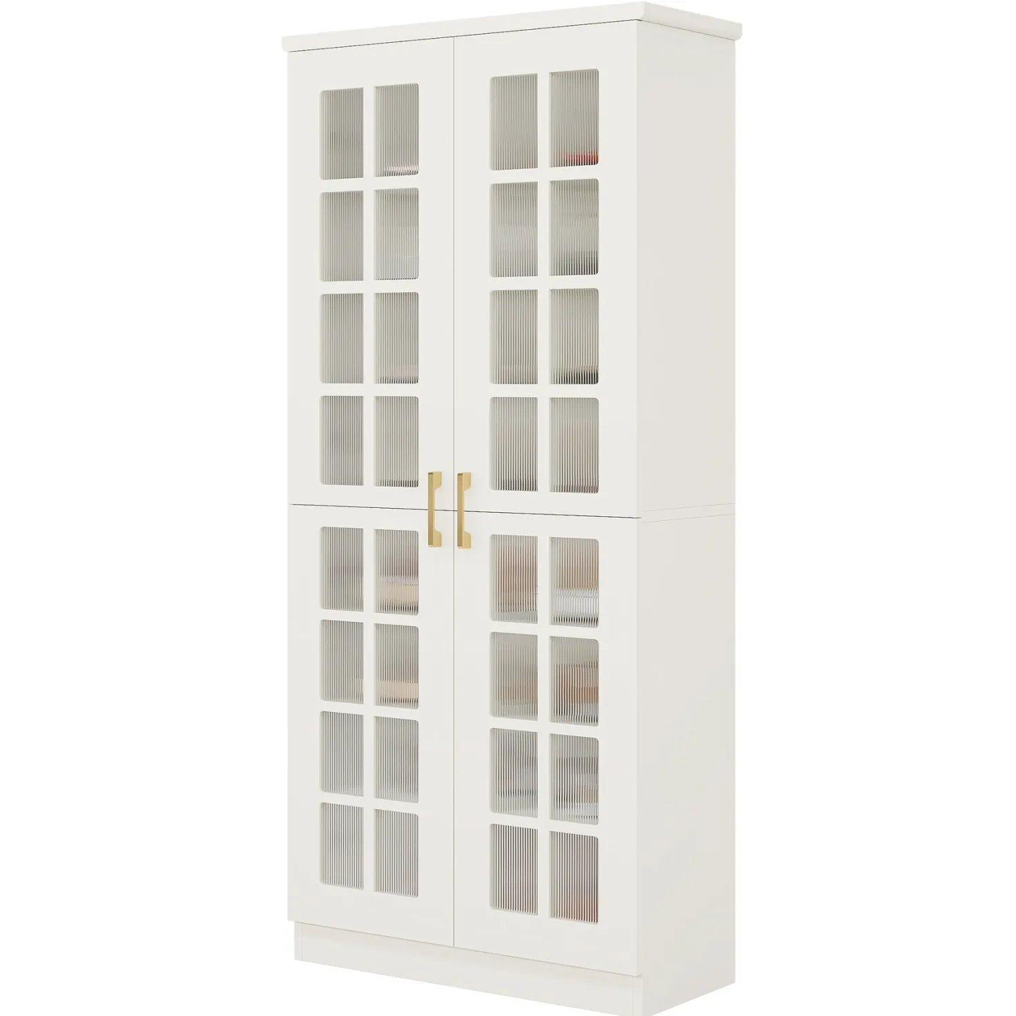 Modern Shoe Cabinet, 8-Tier Shoe Storage Racks With Adjustable Shelves