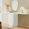 Modern Console Table, 63" Entryway Sofa Table with Geometric Base