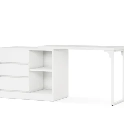 Modern Makeup Vanity, Dressing Table With 3 Drawers & Storage Shelves