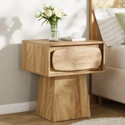 Modern Nightstand, Bed Side Table with Drawer Storage