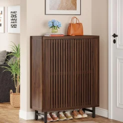 Modern Shoe Cabinet, 6-Tier Rack Organizer with Adjustable Shelves