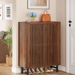 Modern Shoe Cabinet, 6-Tier Rack Organizer with Adjustable Shelves