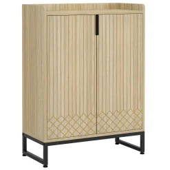 Modern Shoe Cabinet with Doors, 5-Tier Modern Shoe Rack Organizer