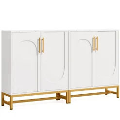 Modern Sideboard Buffet Storage Cabinet with Adjustable Shelves