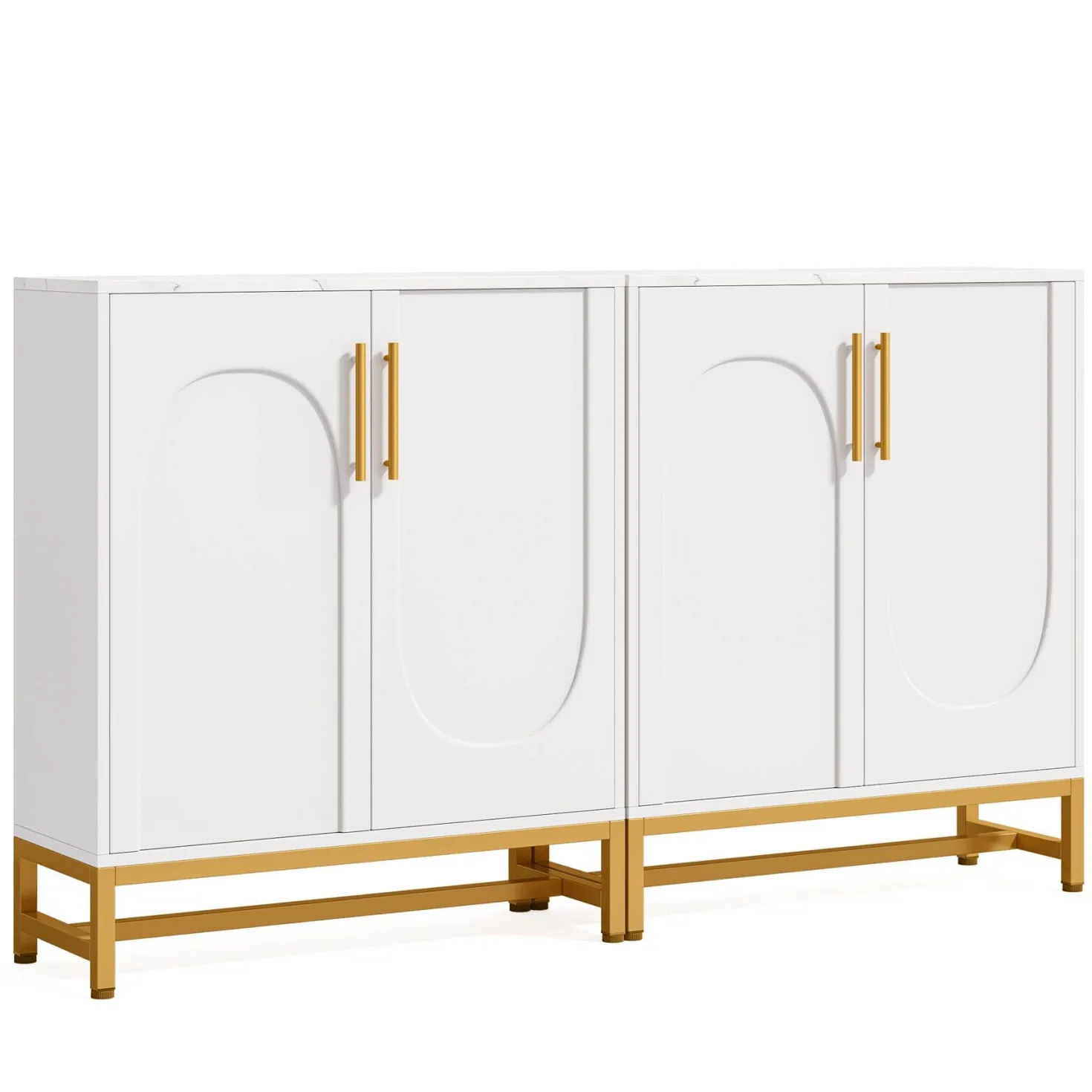 Modern Sideboard Buffet Storage Cabinet with Adjustable Shelves