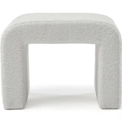 Modern Vanity Stool, Fully Assembled Upholstered Ottoman Sofa Footrest