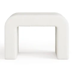Modern Vanity Stool, Fully Assembled Upholstered Ottoman Sofa Footrest