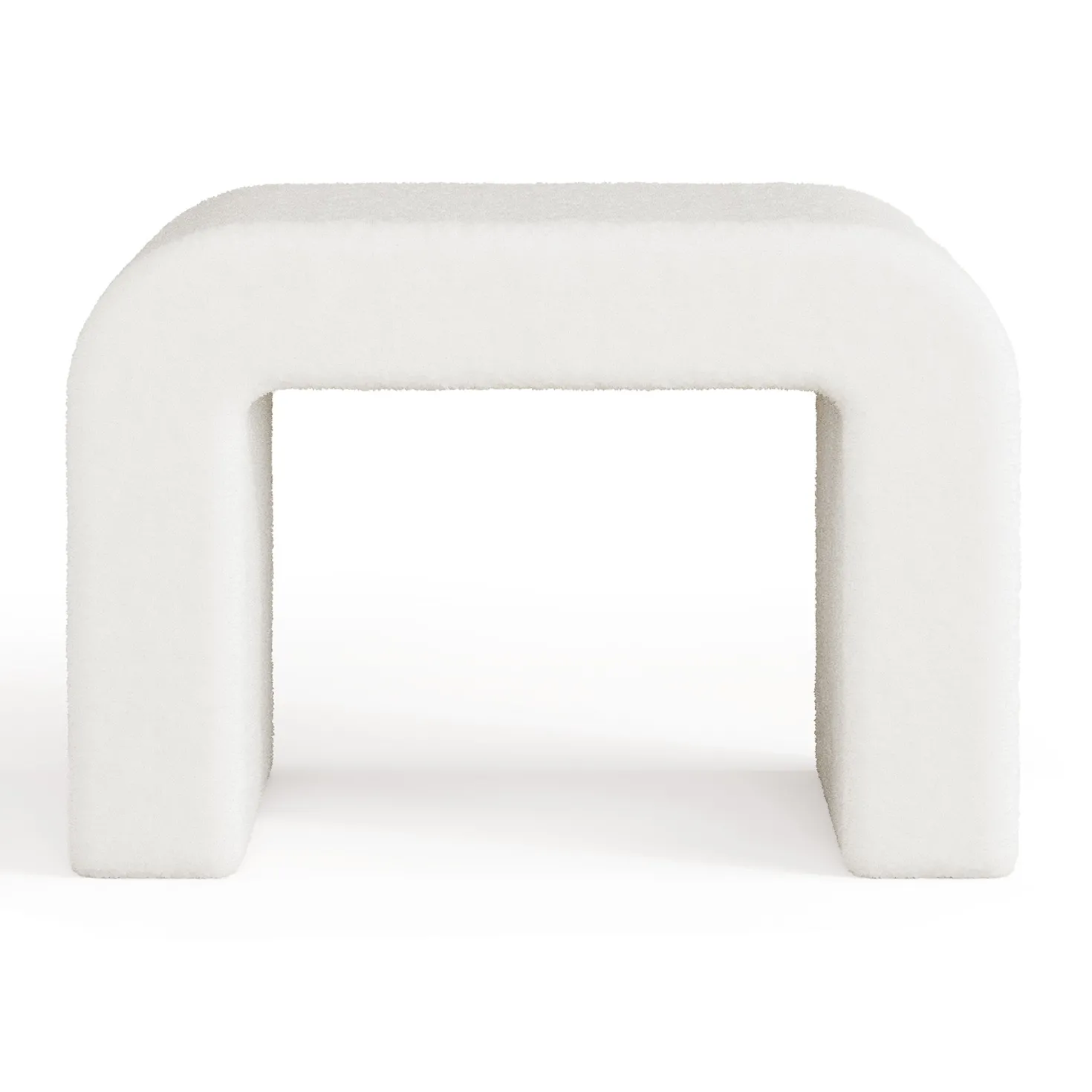 Modern Vanity Stool, Fully Assembled Upholstered Ottoman Sofa Footrest