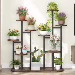 Multi-Tiered Plant Stand, 11 Potted Plant Shelf Flower Stands
