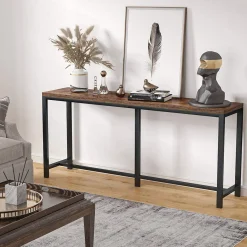 Narrow Console Table, 70.9" Extra Long Sofa Table Hallway Table