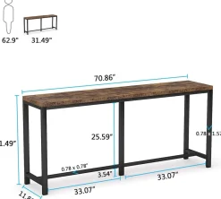 Narrow Console Table, 70.9