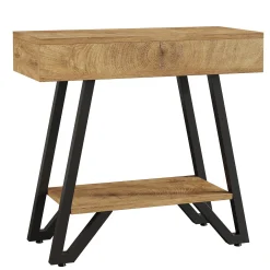 Narrow End Table,Couch Arm Side Table Nightstand with Storage Shelves