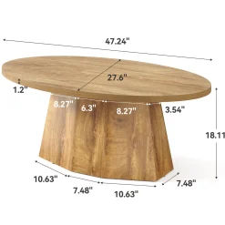 Oval Coffee Table, 47