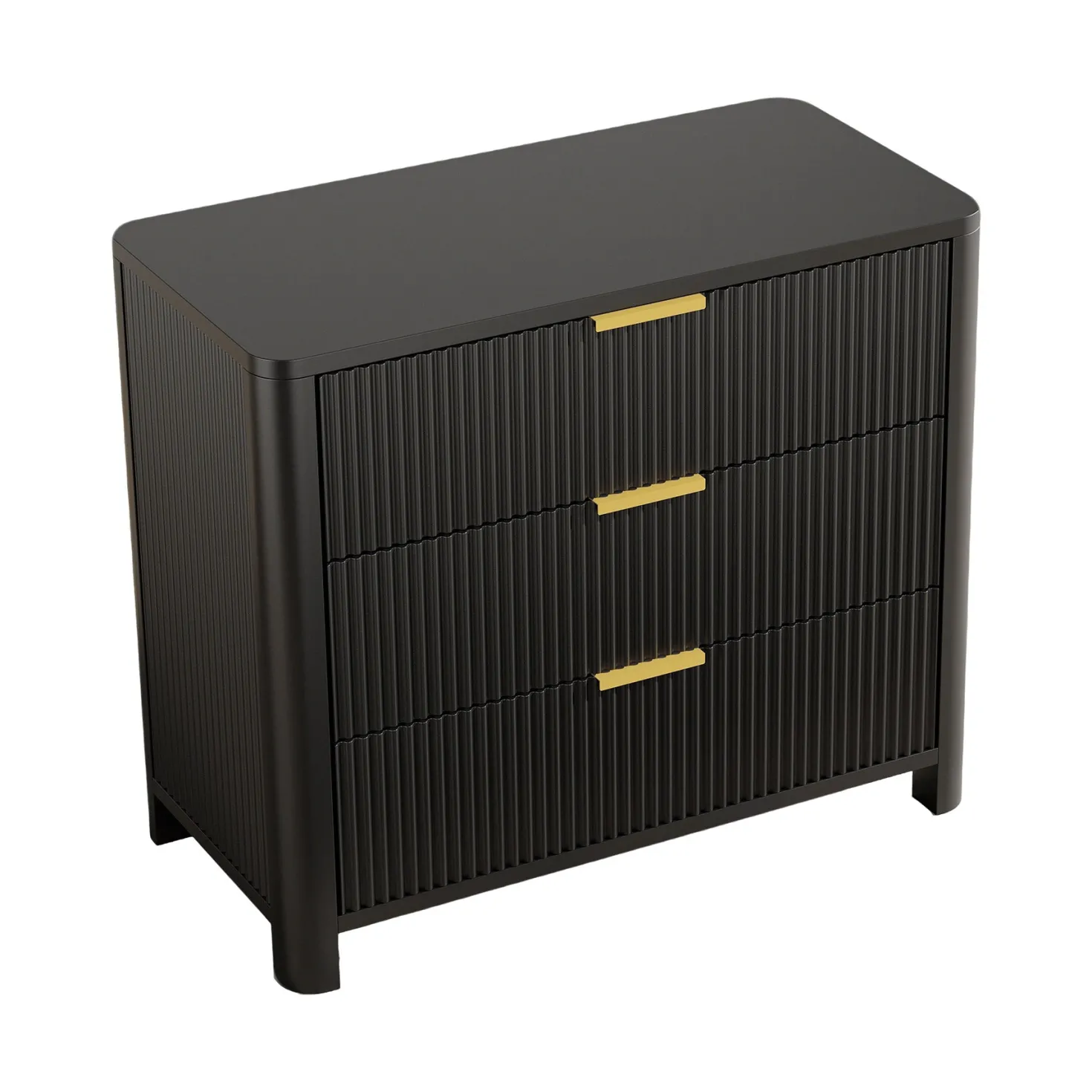 Oversized Nightstand, 31.5" Wide Bedside Table with 3 Drawers for Bedroom