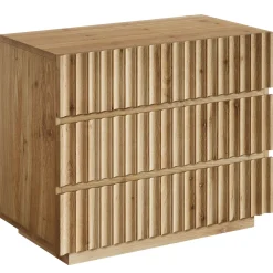 Oversized Solid Wood Nightstand, 31.5