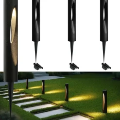6-Pack Low-Voltage Landscape Lights, 4.8W LED Pathway Lights