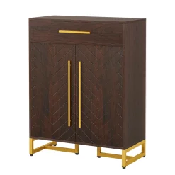 20-Pair Shoe Cabinet Organizer with Drawer & Adjustable Shelves