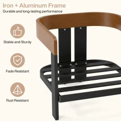 5-Piece Outdoor Conversation Set, 4 Seats Patio Sectional with Coffee Table & Side Table