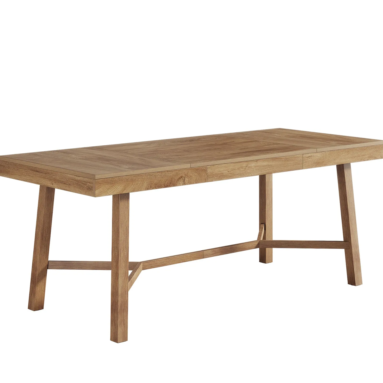 Rectangle Dining Table, 70.9" Kitchen Table with Reinforced Legs for 6-8