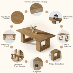 Rectangle Dining Table for 6-8, 63