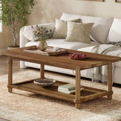 Rectangle Solid Wood Coffee Table, 47