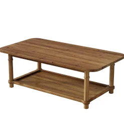 Rectangle Solid Wood Coffee Table, 47