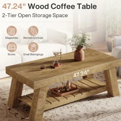 Rectangular Coffee Table, 47.24