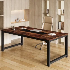 Rectangular Conference Table, 6FT Meeting Seminar Table Computer Desk