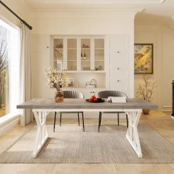 Rectangular Dining Table, Farmhouse 70.8