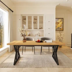 Rectangular Dining Table, Farmhouse 70.8