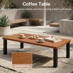 Rectangular Outdoor Coffee Table, 47