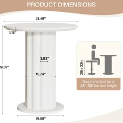 Round Bar Table, 30