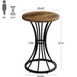 Round Bar Table for 2, 37.4