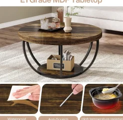 Round Coffee Table, 31.7