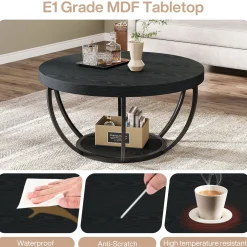 Round Coffee Table, 31.7