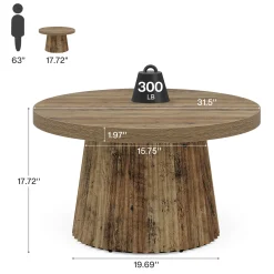 Round Coffee Table, 31.5
