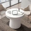 Round Conference Table, 31.5" Meeting Table Discussion Table for Home Office