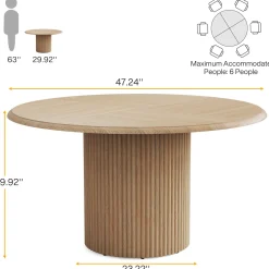 Round Dining Table, 47.24
